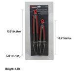 Load image into Gallery viewer, Home Basics Stainless Steel 2 Piece Tong Set with Heat-Resistant Silicone Handles - Assorted Colors
