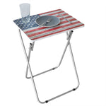 Load image into Gallery viewer, Home Basics USA Flag Folding Tray Table, Multi-color $15.00 EACH, CASE PACK OF 6
