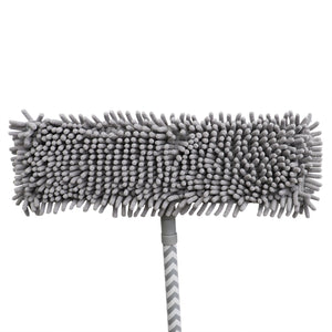 Home Basics Chevron All Purpose Extending Chenille Mop with Telescopic Handle, Grey $8.00 EACH, CASE PACK OF 12