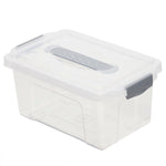 Load image into Gallery viewer, Home Basics 4.25 Liter Storage Box With Handle, Clear $3 EACH, CASE PACK OF 6
