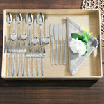 Load image into Gallery viewer, Home Basics Grand 20 Piece Stainless Steel Flatware Set, Silver $10.00 EACH, CASE PACK OF 12
