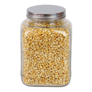 Home Basics Province 2 Lt Glass Canister with Metal Lid $3.00 EACH, CASE PACK OF 12