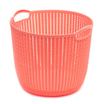 Load image into Gallery viewer, Home Basics Round Large Crochet Plastic Basket - Assorted Colors
