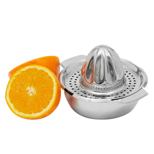 Home Basics Stainless Steel Manual Citrus Juicer with Strainer, 2 Pour Spouts & 8 oz Bowl, Chrome $5.00 EACH, CASE PACK OF 12