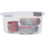 Load image into Gallery viewer, Home Basics 4.25 Liter Storage Box With Handle, Clear $3 EACH, CASE PACK OF 6
