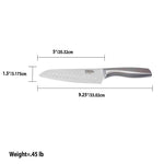 Load image into Gallery viewer, Home Basics 5&quot; Stainless Steel Santoku Knife with Handle $4.00 EACH, CASE PACK OF 24
