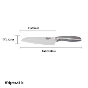 Home Basics 5" Stainless Steel Santoku Knife with Handle $4.00 EACH, CASE PACK OF 24