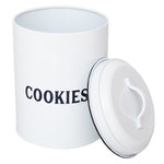 Load image into Gallery viewer, Home Basics Countryside Cookies Tin Canister, White $10.00 EACH, CASE PACK OF 12
