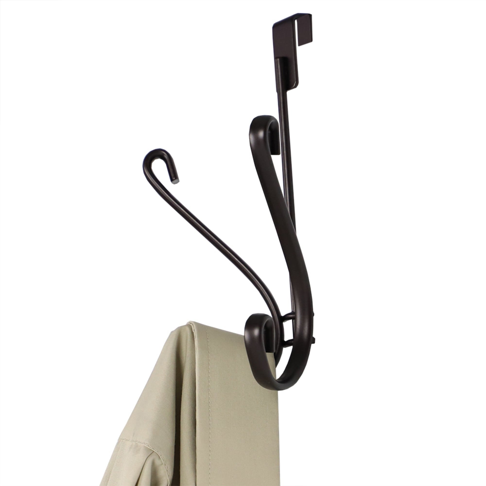 Home Basics Over the Door Double Hook, Bronze $3.00 EACH, CASE PACK OF 12