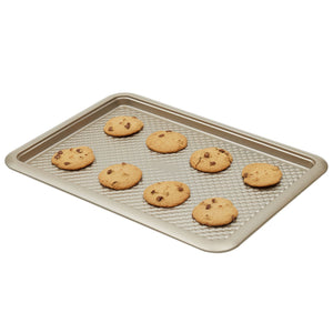 Home Basics Aurelia Non-Stick 13” x 18.25” Carbon Steel Cookie Sheet, Gold $8 EACH, CASE PACK OF 12