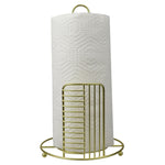 Load image into Gallery viewer, Home Basics Halo Free Standing Steel Paper Towel Holder, Gold $4.00 EACH, CASE PACK OF 12
