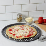 Load image into Gallery viewer, Baker’s Secret Essentials Non-Stick Steel Pizza Pan $7.00 EACH, CASE PACK OF 12
