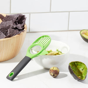 Home Basics 3-in-1 Avocado Slicer, Green $2.00 EACH, CASE PACK OF 24