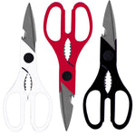 Load image into Gallery viewer, Home Basics 8&quot; Multi-Function Stainless Steel Kitchen Shears - Assorted Colors
