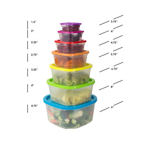 Arrow Plastic Stor-Keeper Freezer Storage Containers - 1.5 Pint Set Of 8  Containers