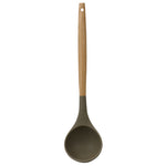 Load image into Gallery viewer, Home Basics Karina High-Heat Resistance Non-Stick Safe Silicone Ladle with Easy Grip Beech Wood Handle, Grey $2.50 EACH, CASE PACK OF 24
