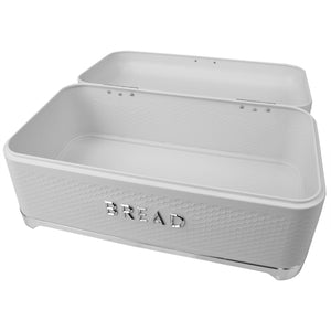 Michael Graves Design Soho Swing Up Lid Tin Bread Box, White $25.00 EACH, CASE PACK OF 4