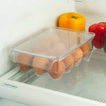 Load image into Gallery viewer, Home Basics Plastic Fridge Bin 12 -Egg Holder, Clear $4 EACH, CASE PACK OF 12
