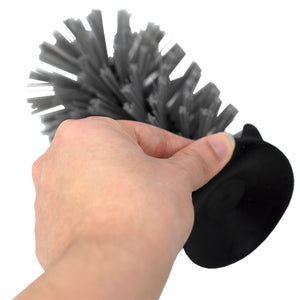 Home Basics Standing Suction Cup Plastic Sink Brush, Black $4.00 EACH, CASE PACK OF 36