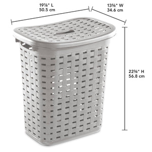 Sterilite Weave Laundry Hamper / Cement $20.00 EACH, CASE PACK OF 4