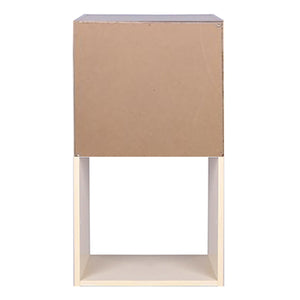 Home Basics Open and Enclosed Tiered Espresso 6 MDF Cube Organizer