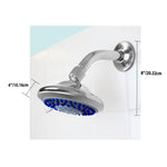 Load image into Gallery viewer, Home Basics  Luxury Retreat Fixed 5 Function Shower Head, Chrome $8.00 EACH, CASE PACK OF 12
