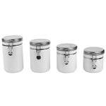 Load image into Gallery viewer, Home Basics 4 Piece  Canister Set with Stainless Steel Tops $20.00 EACH, CASE PACK OF 2
