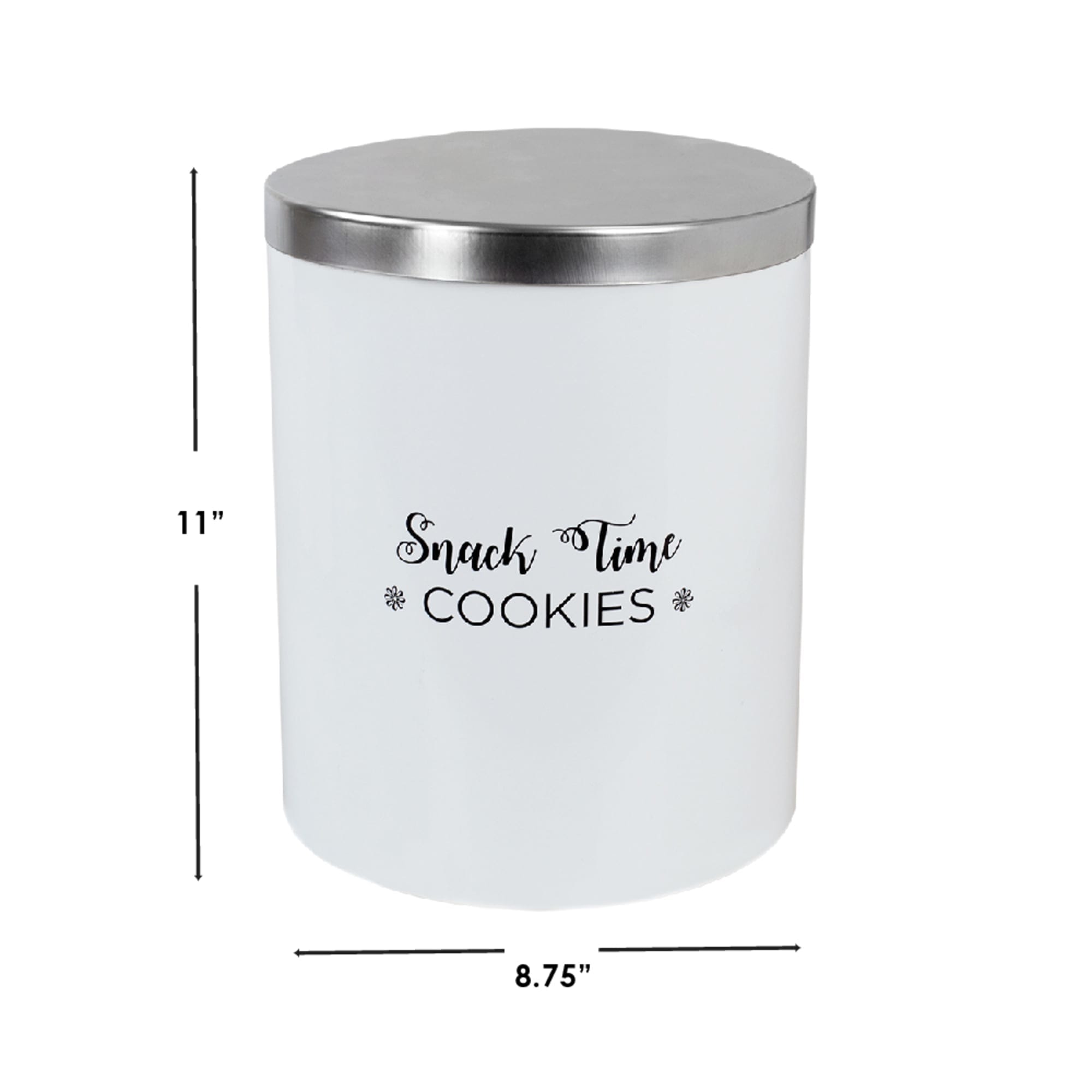 Home Basics Cuisine Collection Large  Canister with Brushed Stainless Steel Top $10.00 EACH, CASE PACK OF 6