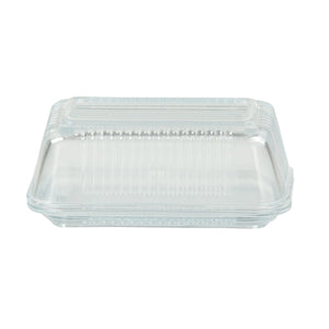 Home Basics Glass Butter Dish $6.00 EACH, CASE PACK OF 12