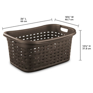 Sterilite Weave Laundry Basket / Espresso $15.00 EACH, CASE PACK OF 6