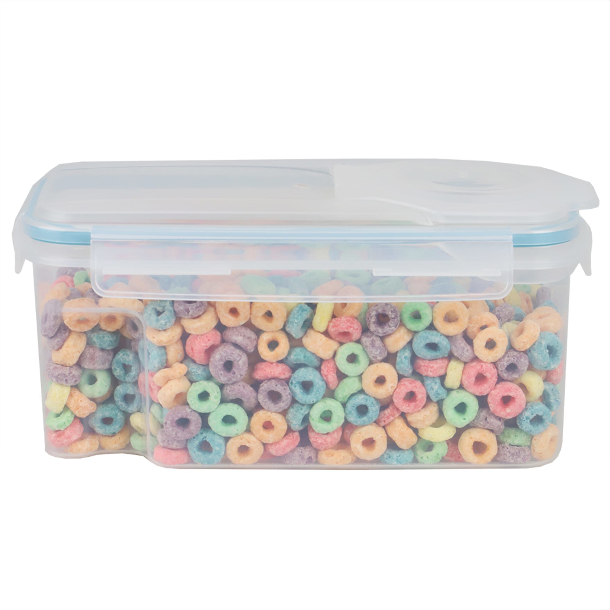 Home Basics Small Plastic Cereal Dispenser with Pour Spout, Clear $4.00 EACH, CASE PACK OF 12