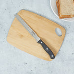 Load image into Gallery viewer, Home Basics 8&quot; Stainless Steel Bread Knife with Contoured Bakelite Handle, Black $2.50 EACH, CASE PACK OF 24
