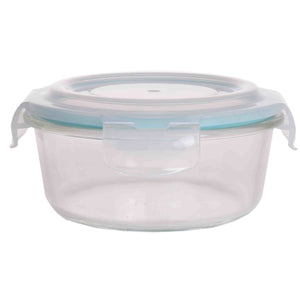 Home Basics 21 oz. Round Borosilicate Glass Food Storage Container $4 EACH, CASE PACK OF 12