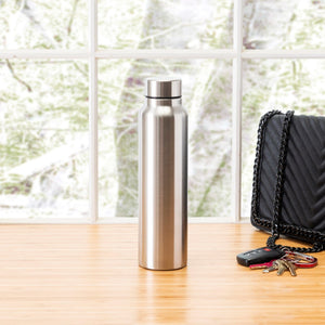Home Basics Altai 30 oz. Stainless Steel Travel Bottle, Silver $5.00 EACH, CASE PACK OF 12