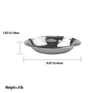 Home Basics 8" Stainless Steel Drip Pan, Silver $3.00 EACH, CASE PACK OF 24