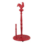 Load image into Gallery viewer, Home Basics Cast Iron Rooster Paper Towel Holder, Red $12.00 EACH, CASE PACK OF 3
