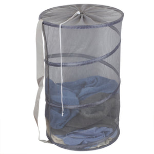 Home Basics Breathable Mesh Collapsible Barrel Hamper - Assorted Colors