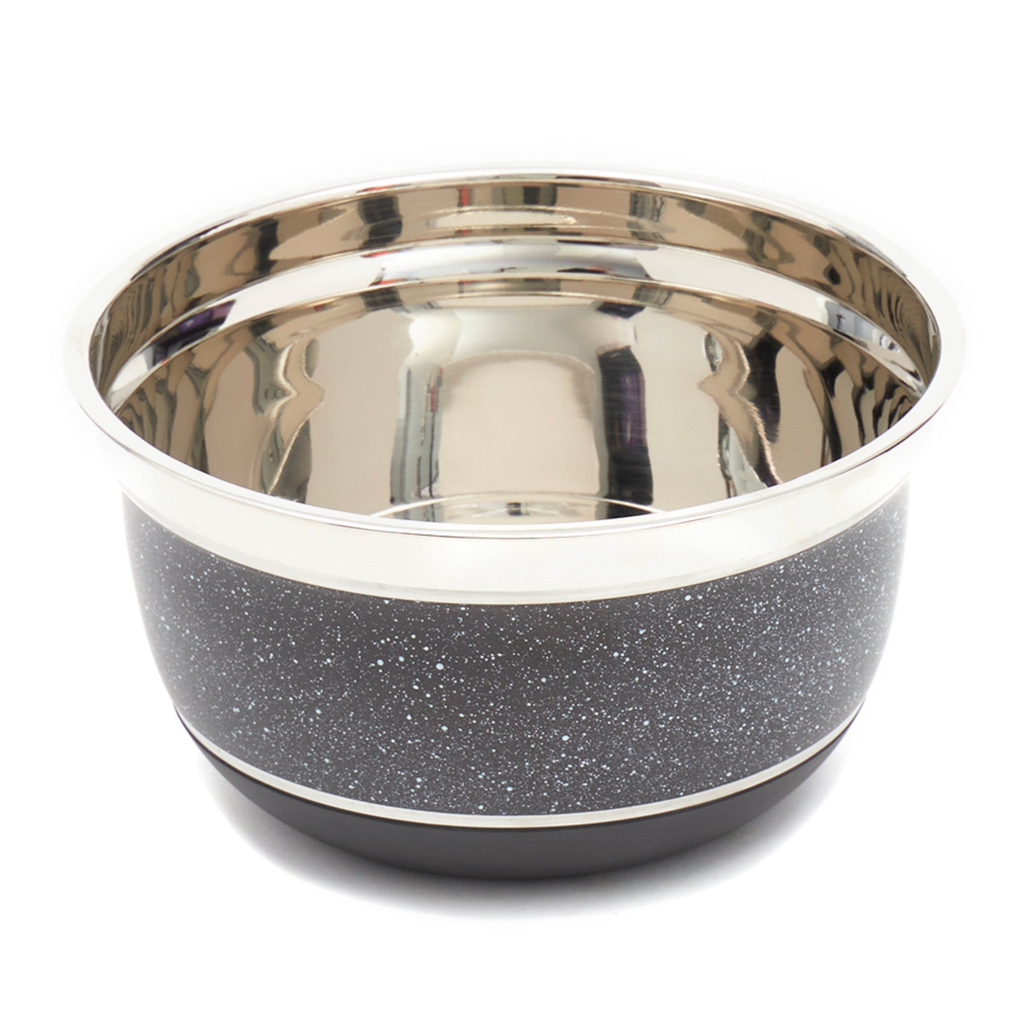 Home Basics Speckled 1.5 Qt Stainless Steel Mixing Bowl with Non-Skid Bottom - Assorted Colors