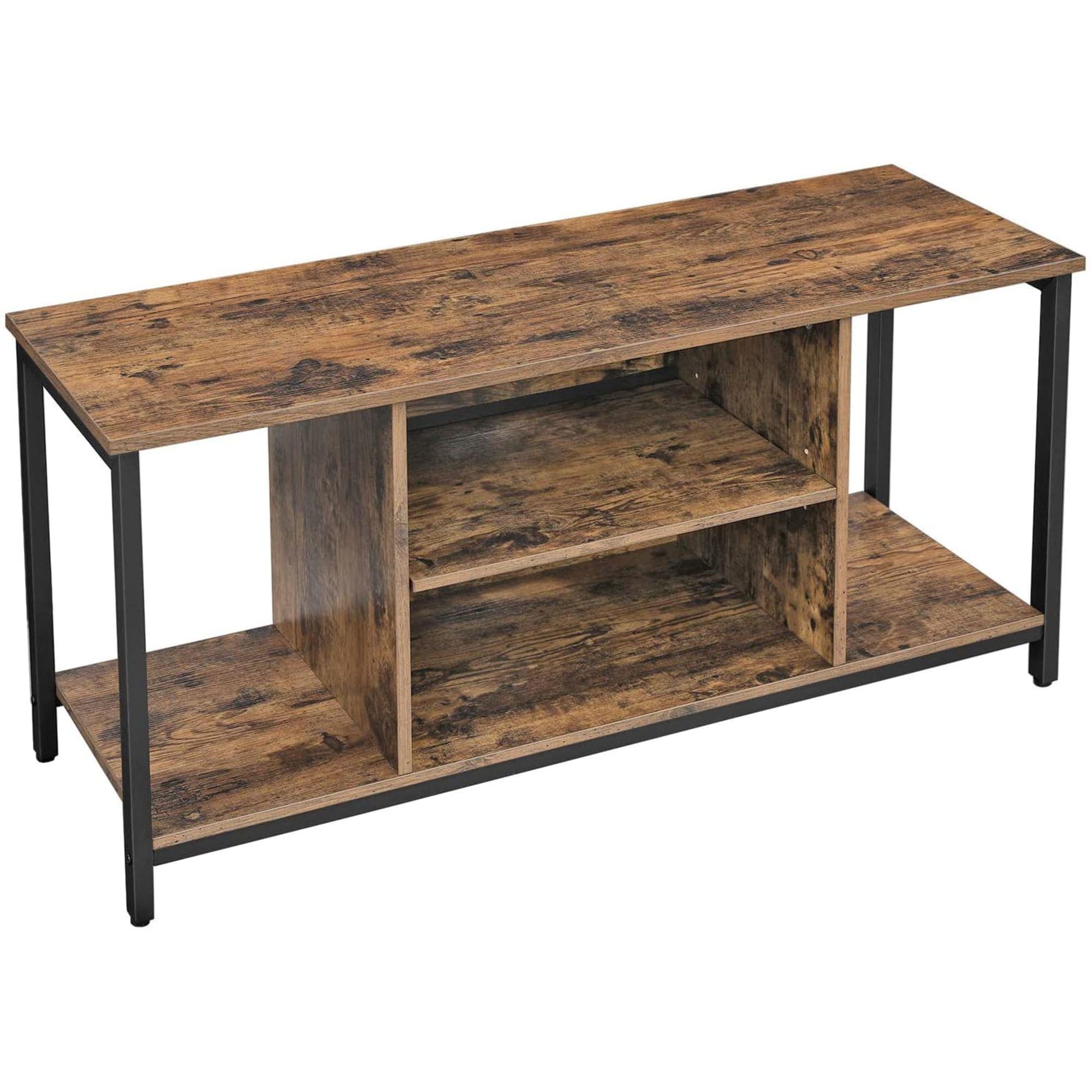 Home Basics 2 Tier  TV Stand, Rustic Brown $80.00 EACH, CASE PACK OF 1