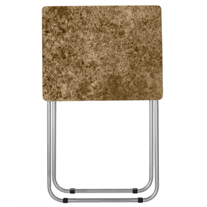 Home Basics Marble-Like Multi-Purpose Foldable Table, Brown $15.00 EACH, CASE PACK OF 6