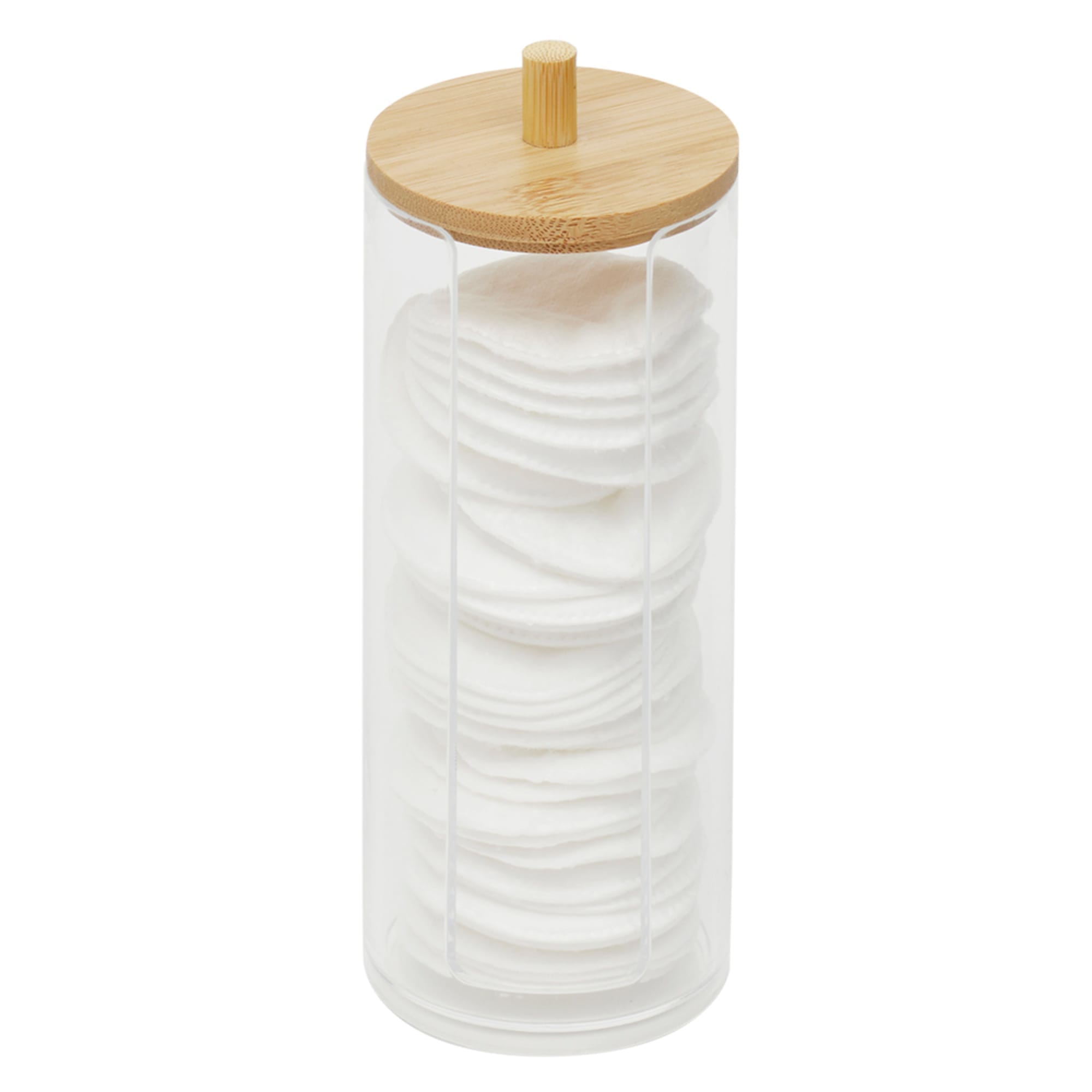 Home Basics Serene Cosmetic Pad Holder with Bamboo Lid $4.00 EACH, CASE PACK OF 12