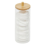 Load image into Gallery viewer, Home Basics Serene Cosmetic Pad Holder with Bamboo Lid $4.00 EACH, CASE PACK OF 12
