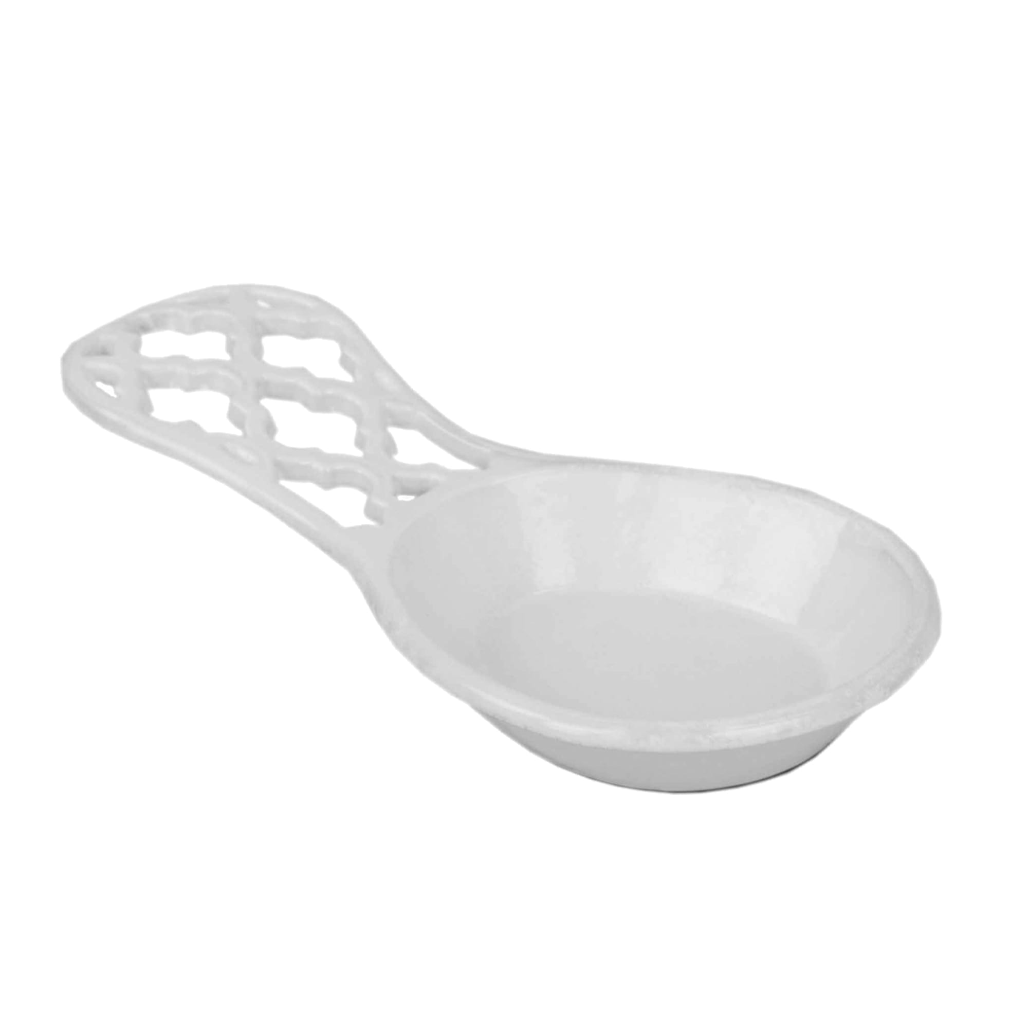 Home Basics Lattice Collection Cast Iron Spoon Rest, White $4.00 EACH, CASE PACK OF 6