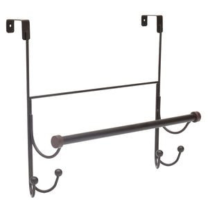 Home Basics Over the Door Hook with Towel Bar, Oil-Rubbed Bronze $10.00 EACH, CASE PACK OF 8