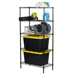 Load image into Gallery viewer, Home Basics 5 Tier Steel Wire Shelf Rack, Black $75.00 EACH, CASE PACK OF 1
