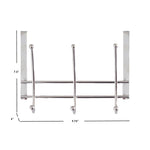 Load image into Gallery viewer, Home Basics Chrome Plated Over the Door 3 Double-Hook Hanging Rack $5.00 EACH, CASE PACK OF 24
