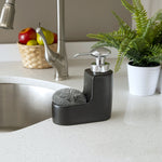 Load image into Gallery viewer, Home Basics 10 oz. Marble Ceramic Soap Dispenser with Sponge - Assorted Colors
