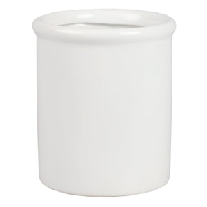 Home Basics Glazed Ceramic Utensil Crock, White $6.00 EACH, CASE PACK OF 6