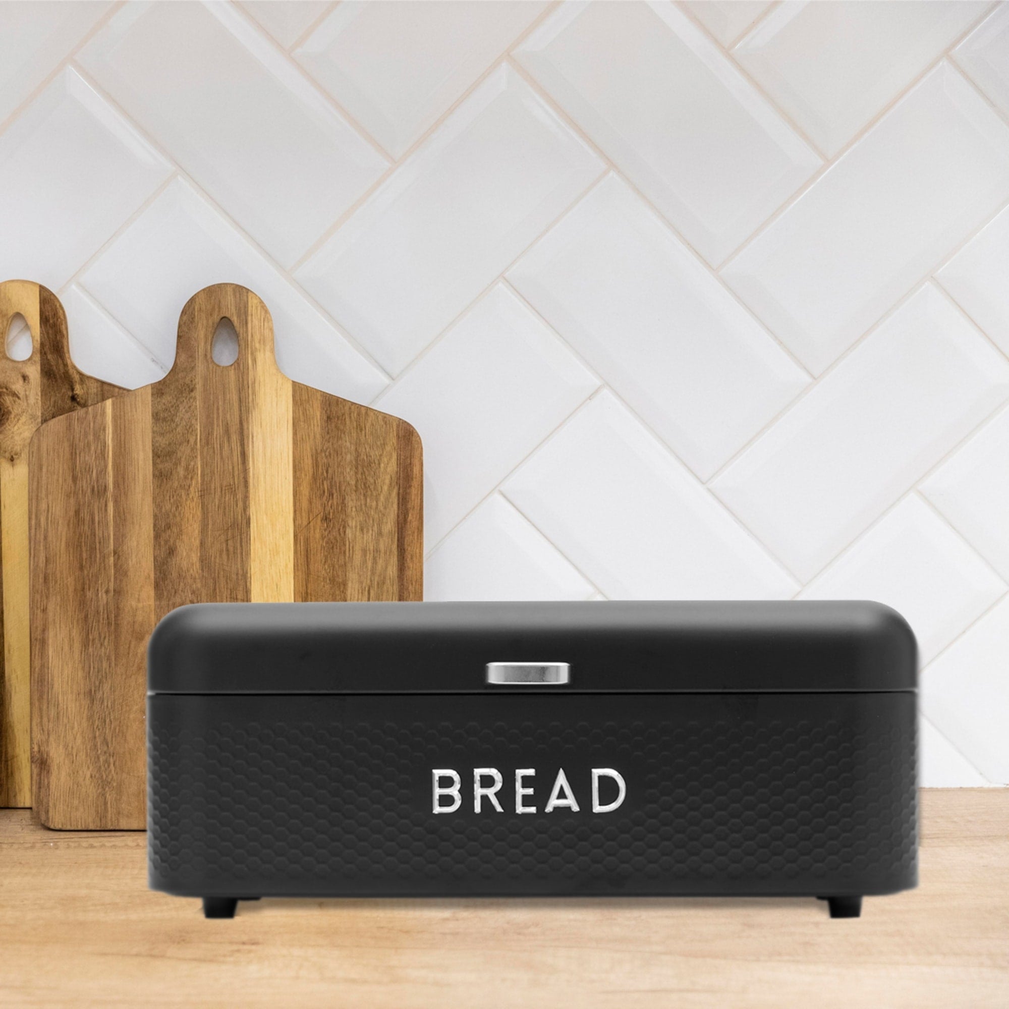 Home Basics Soho Metal Bread Box, Black $25.00 EACH, CASE PACK OF 4