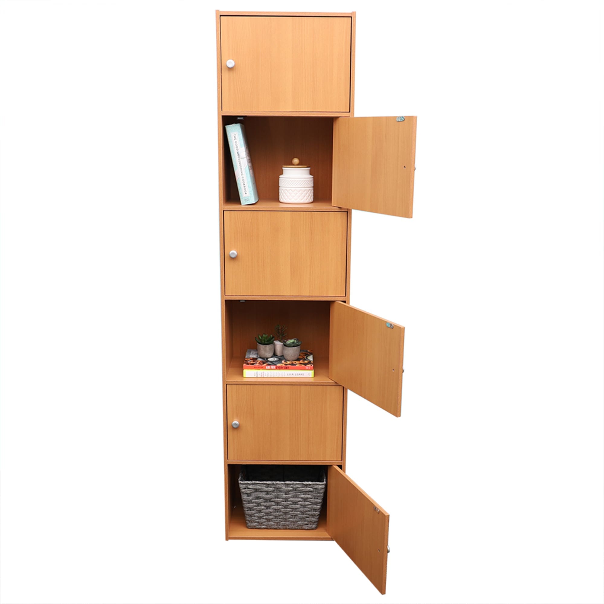 Home Basics 6 Cube  Cabinet, Natural $80.00 EACH, CASE PACK OF 1